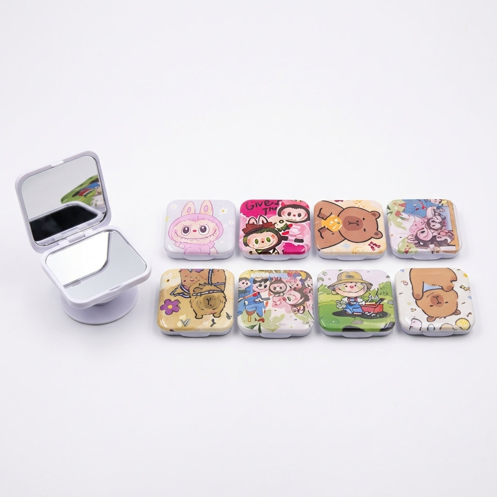 Pop sockets para celular con diseños de Labubu y capibara