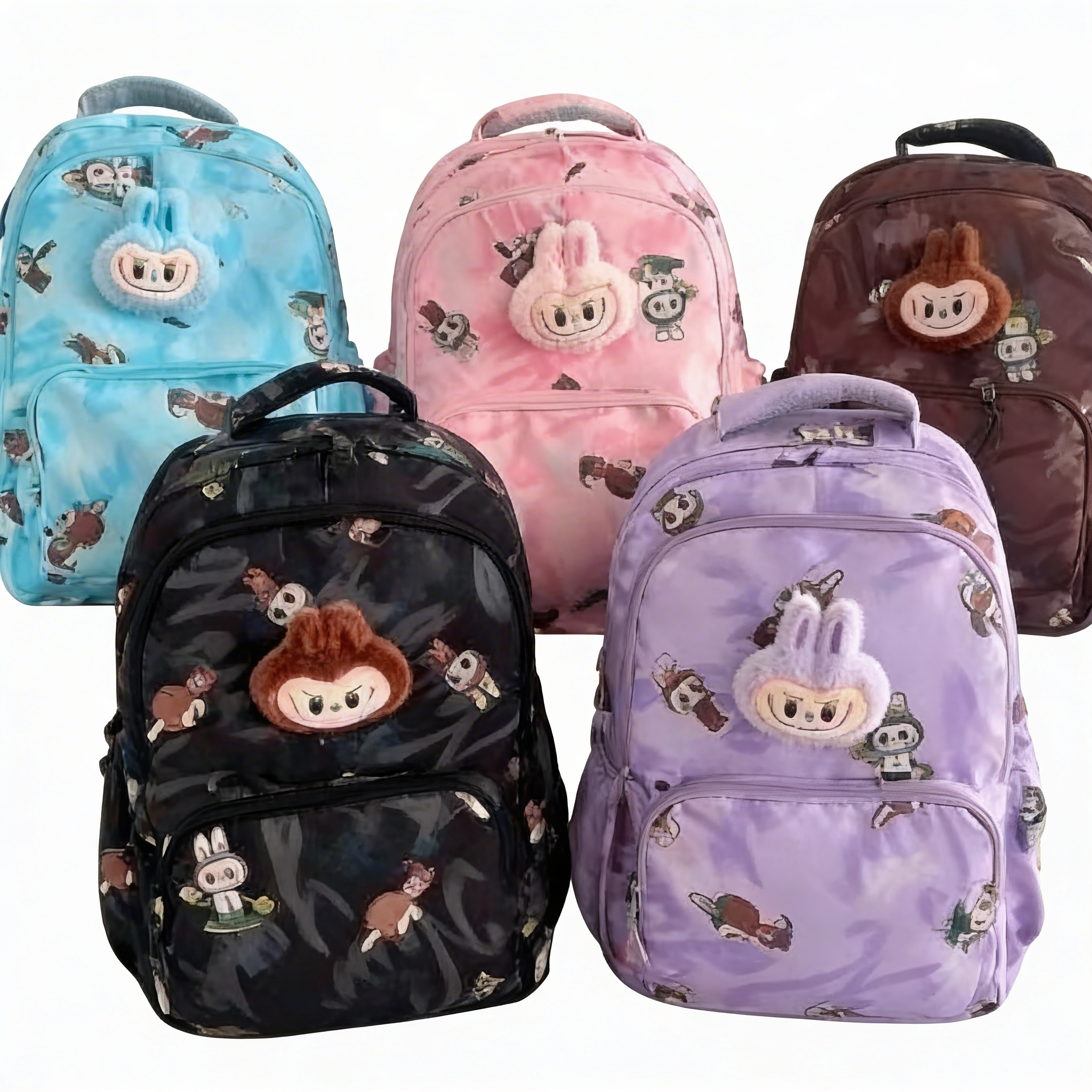 Mochila Con Peluche Labubu