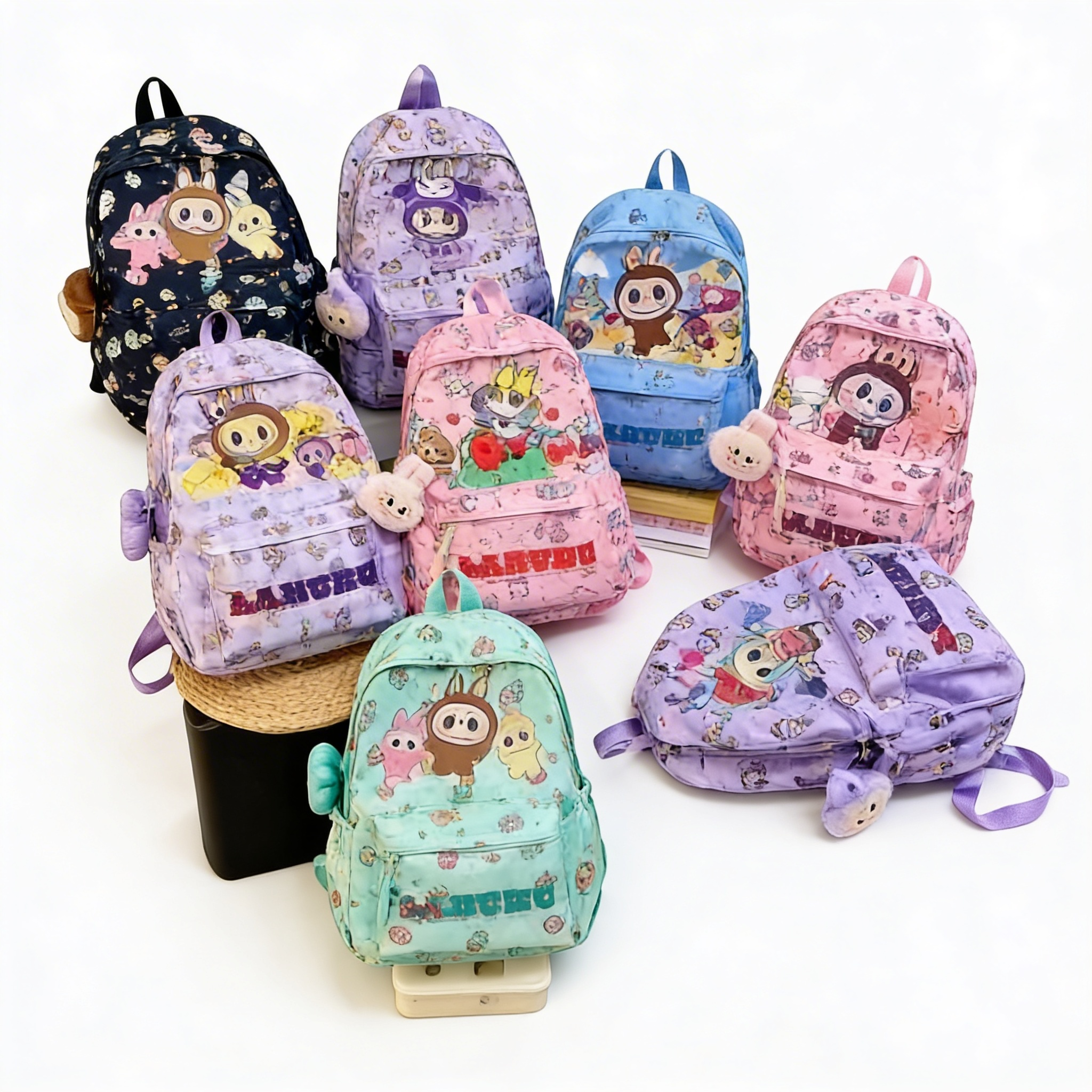 Mochila Con Colgante Peluche Labubu