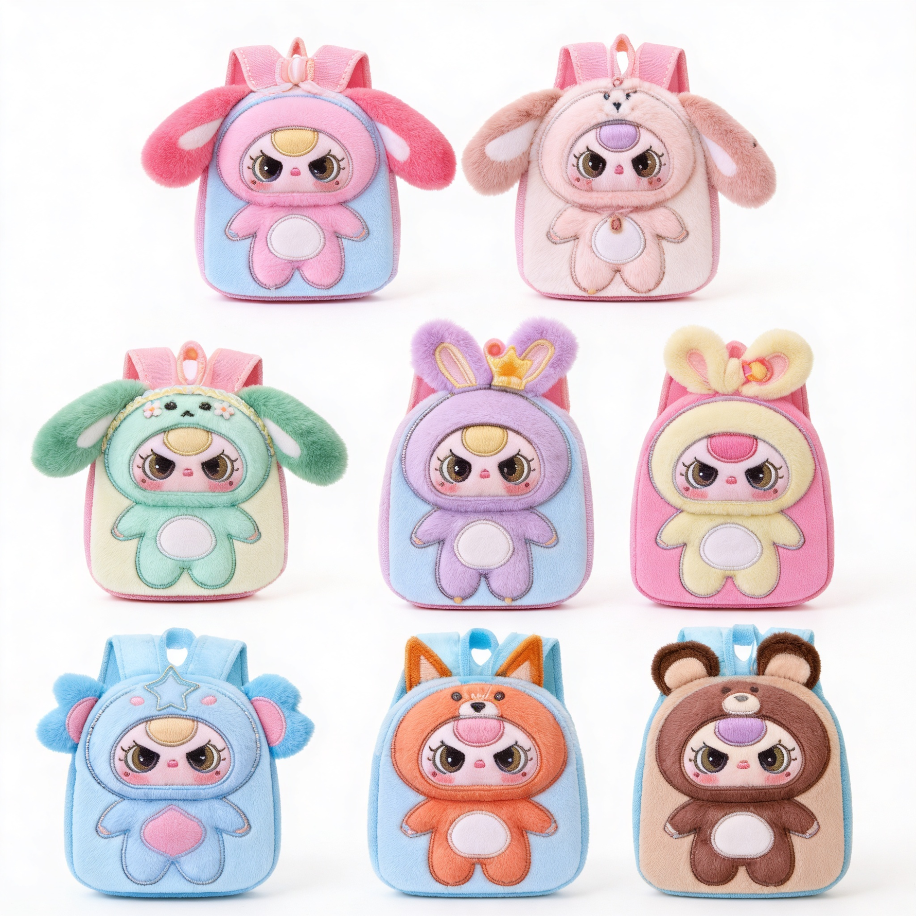 Mochila Con Orejas Peluditas