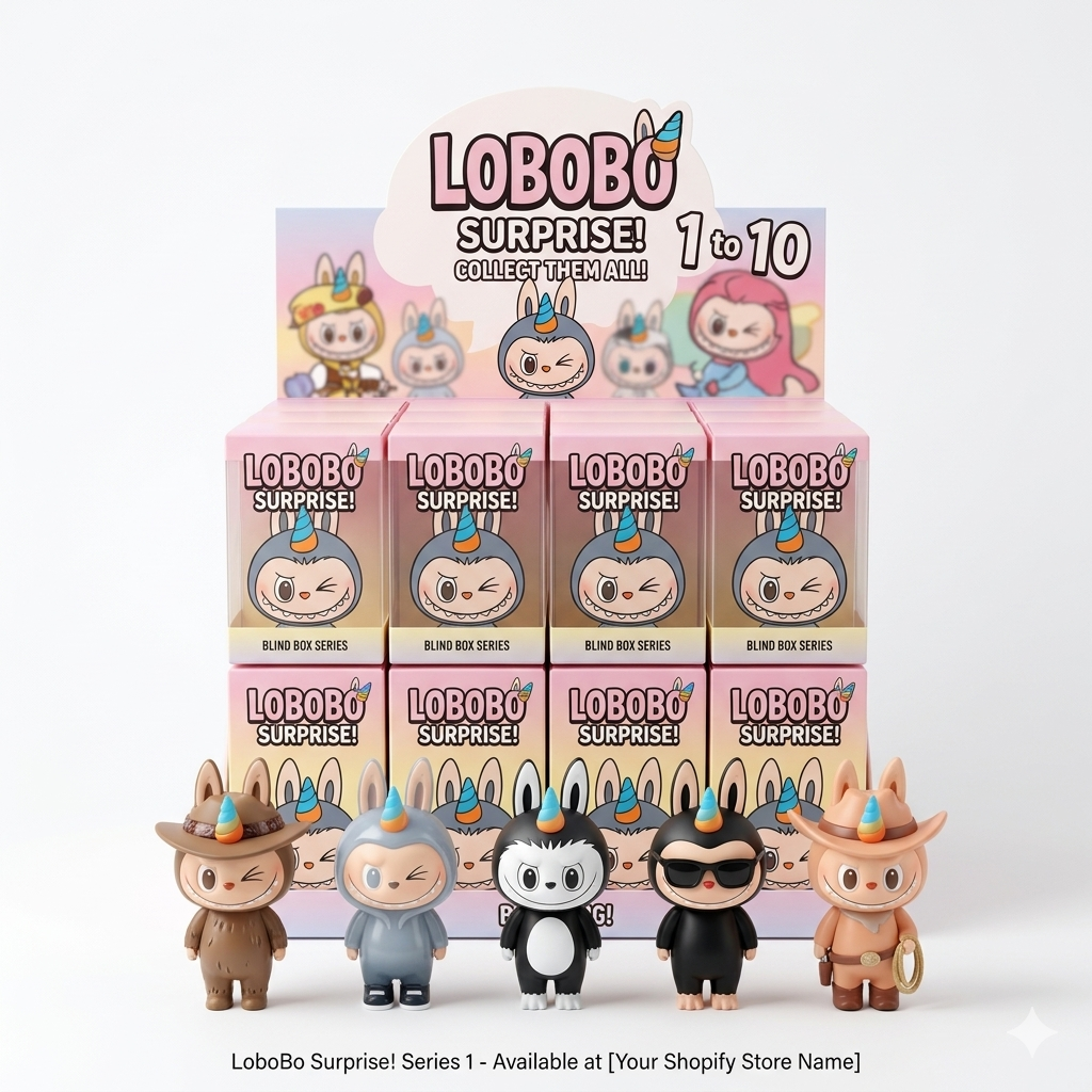Caja Sorpresa Labubu — Caja Transparente 12 Pcs
