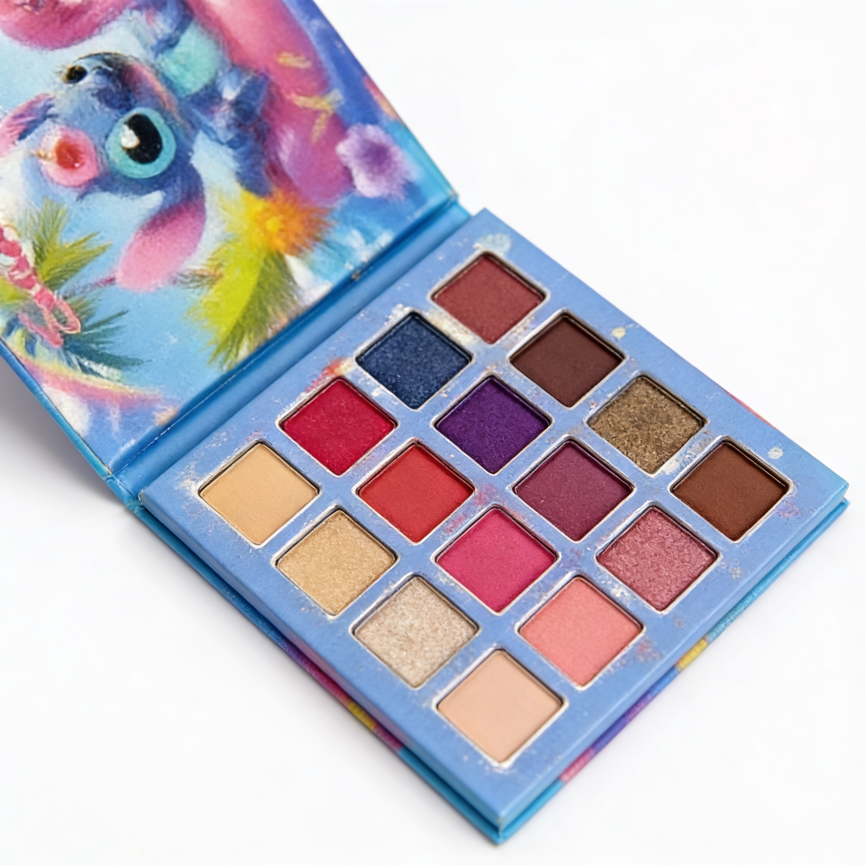 Paleta De Sombras 16Pcs — Stitch Azul