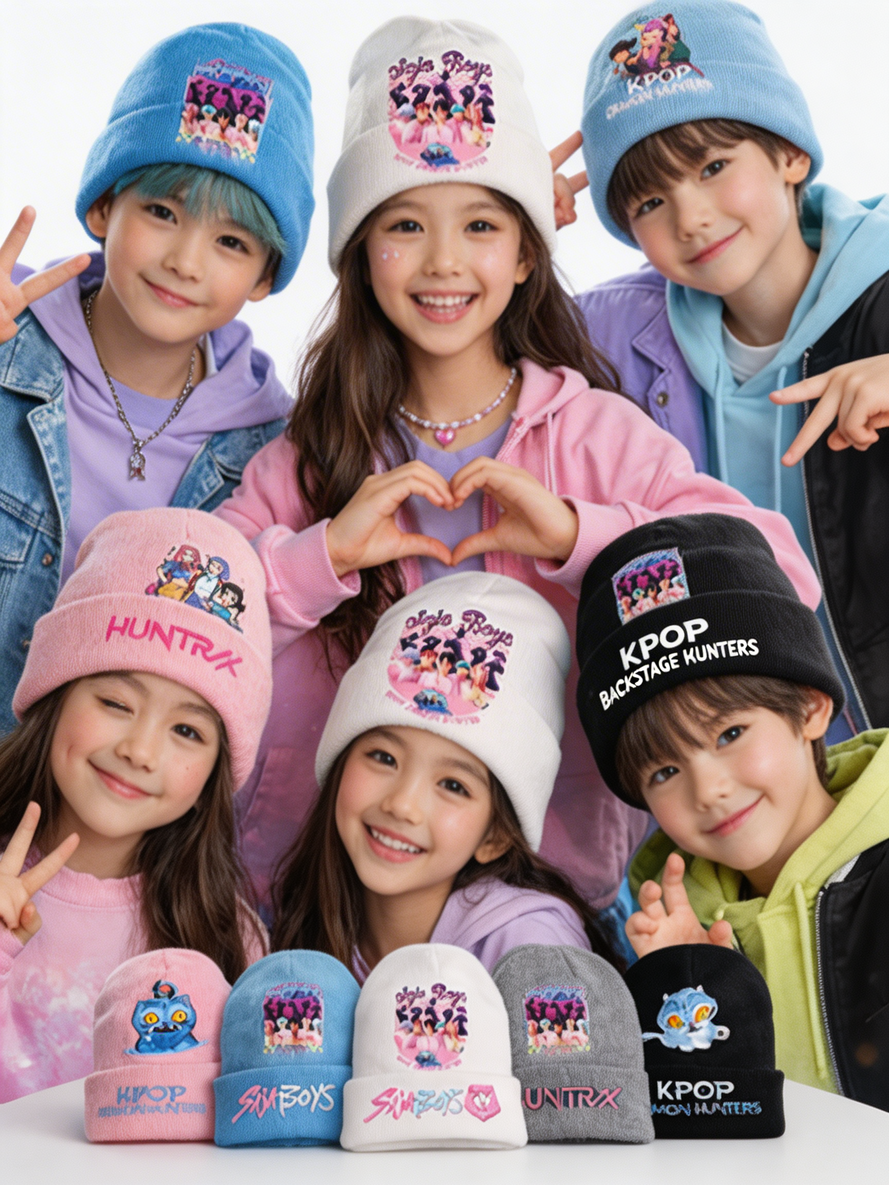 Gorrito Guerrera K-Pop Niños – Variedad de Colores y Diseños