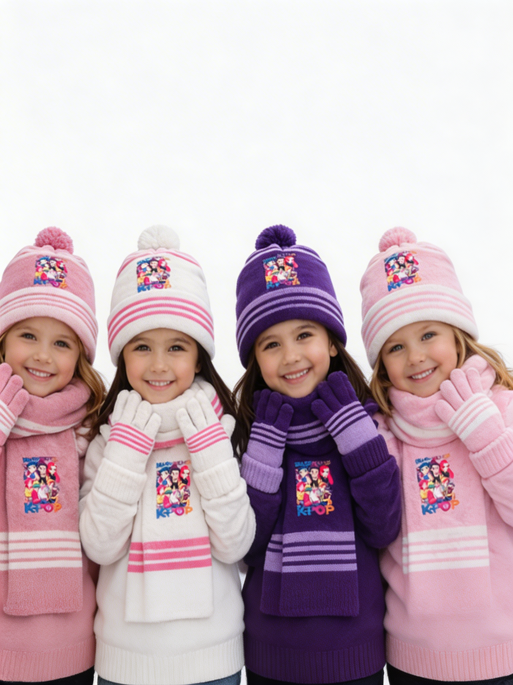 Conjunto 3 Piezas Guerrera K-Pop – Gorro + Bufanda + Guantes