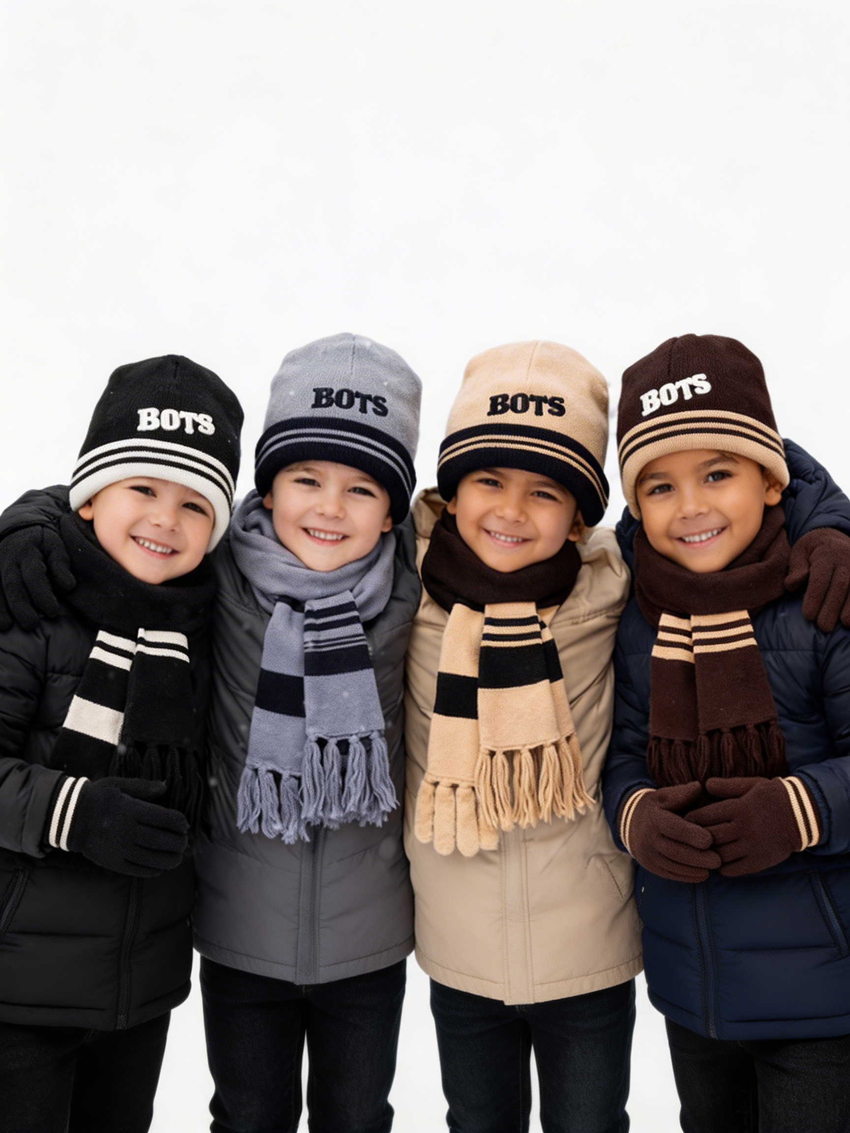 Conjunto 3 Piezas Boys – Gorro + Bufanda + Guantes Niño
