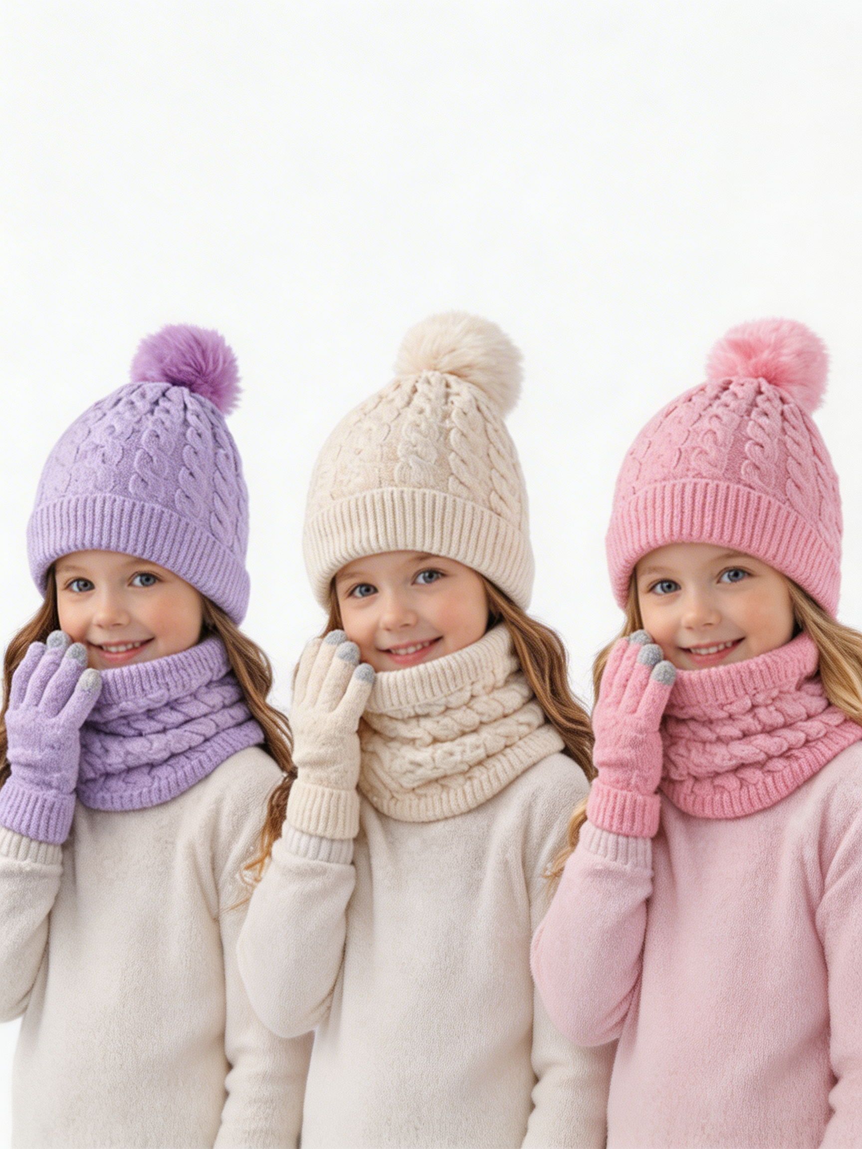 Conjunto 3 Piezas Adulto – Gorro + Bufanda + Guantes