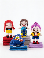 Peluche con Manta Guerreras K-Pop – Mira / Zoey / Rumí / Derpi