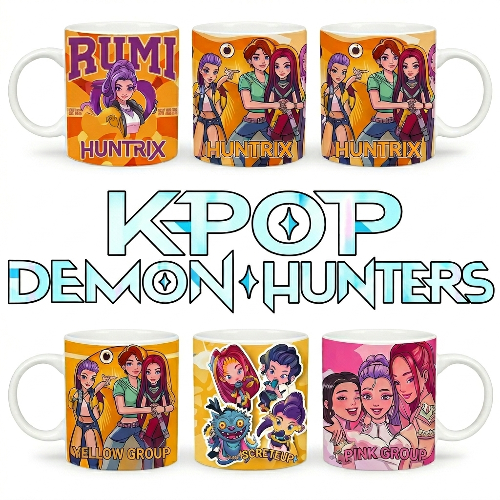 Set de 3 Tazas K-Pop Huntrix (3u)