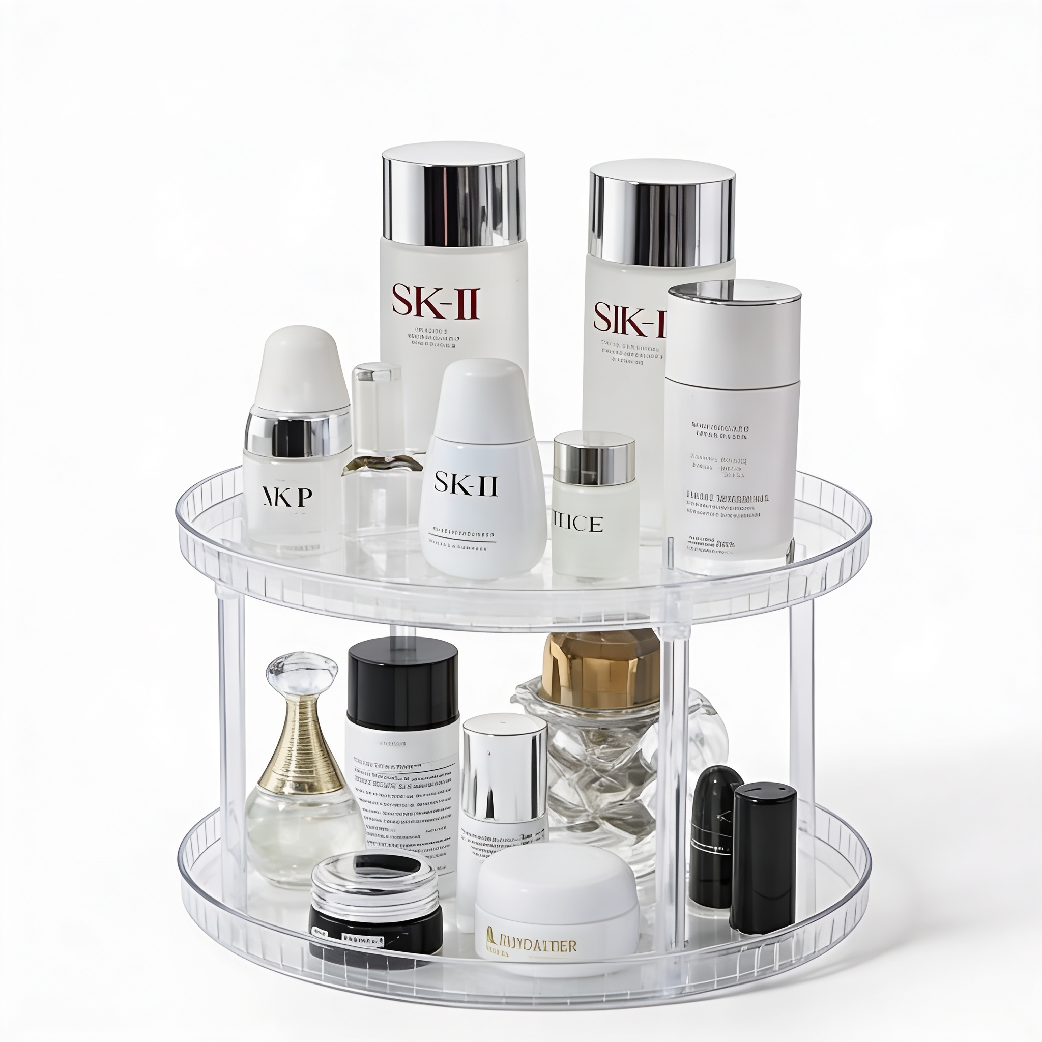 Organizador Acrílico Para Maquillaje Cosmético Giratorio 360