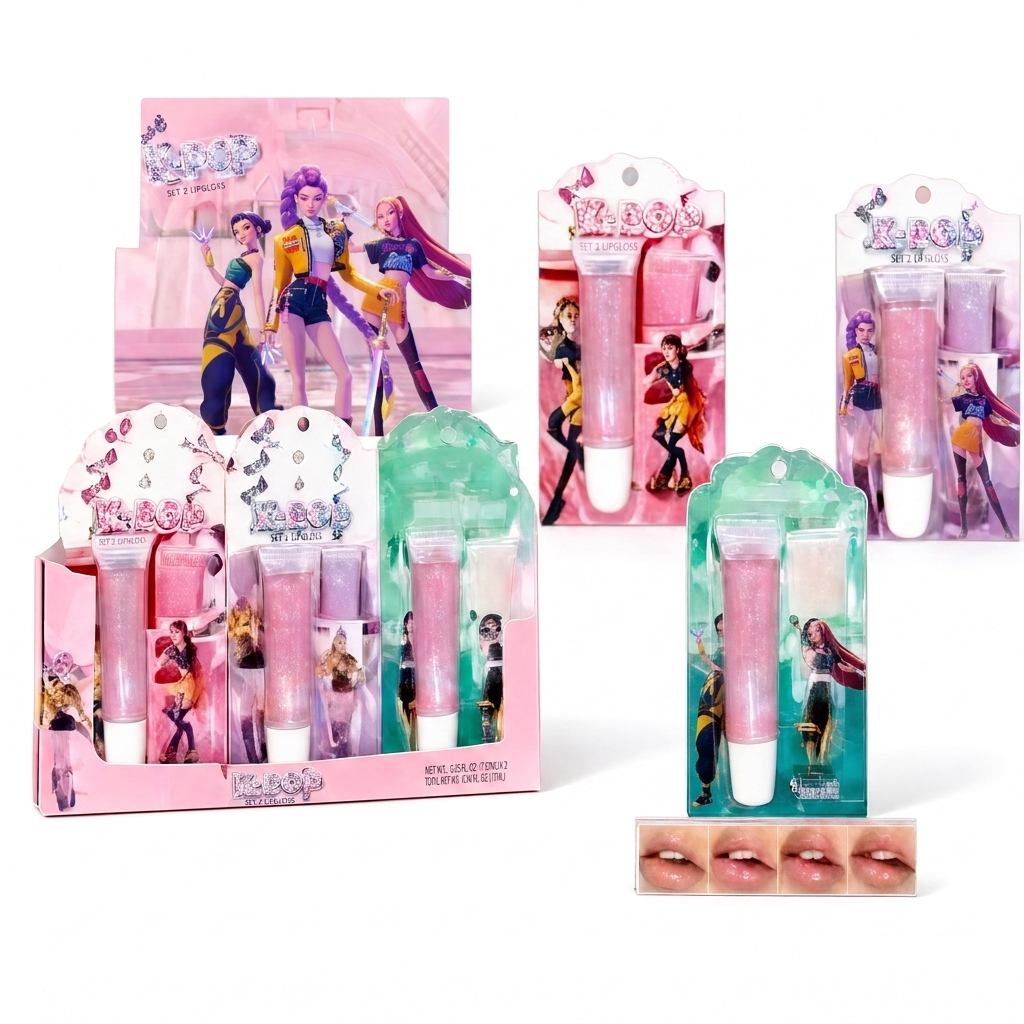 Set 2 Lipgloss K-Pop (Oficial)