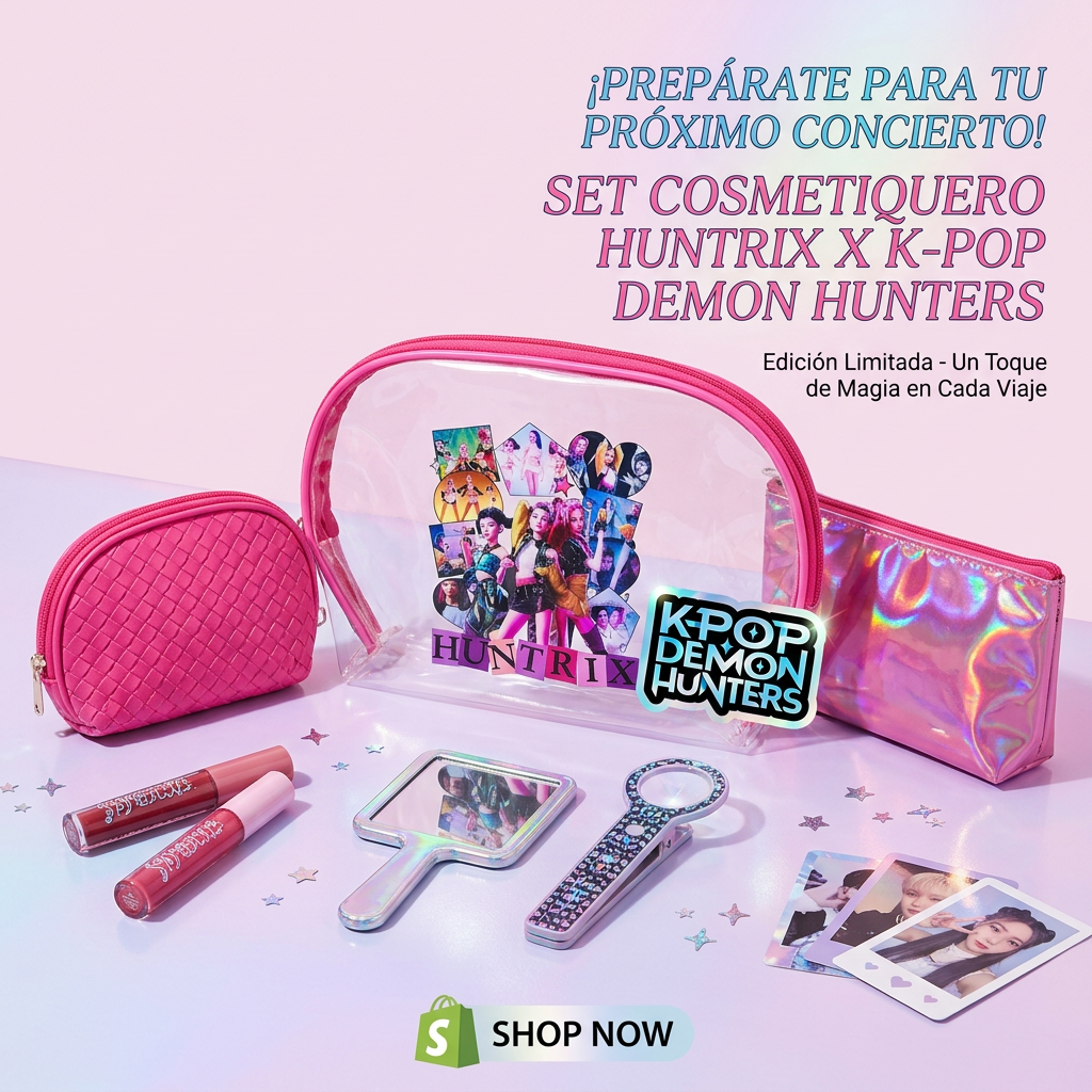 Set Cosmetiquero K-Pop 3 Pcs (Oficial)