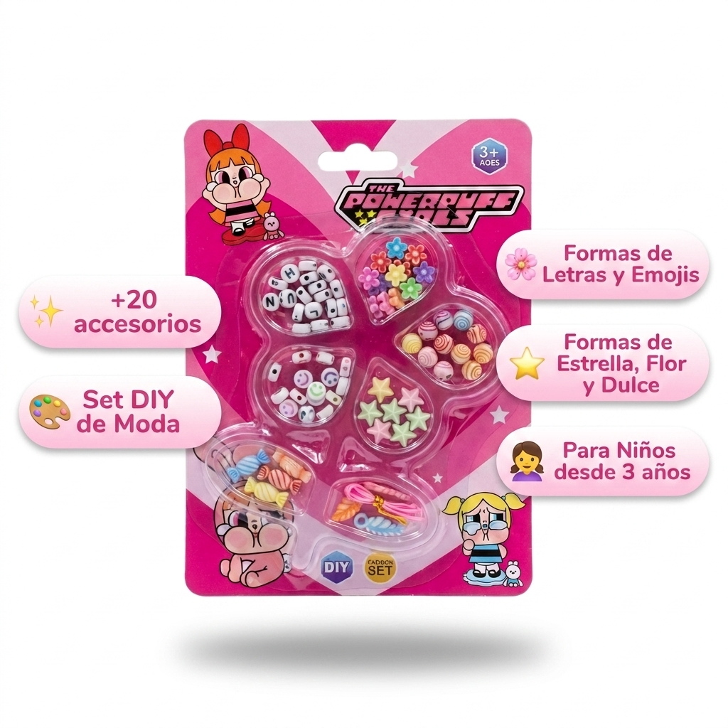 Set de Pulseras Powerpuff Girls (Oficial)