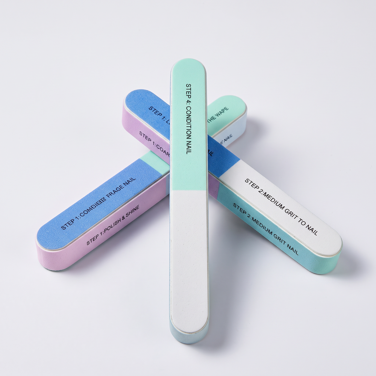 Limas de uñas tipo esponja en colores surtidos