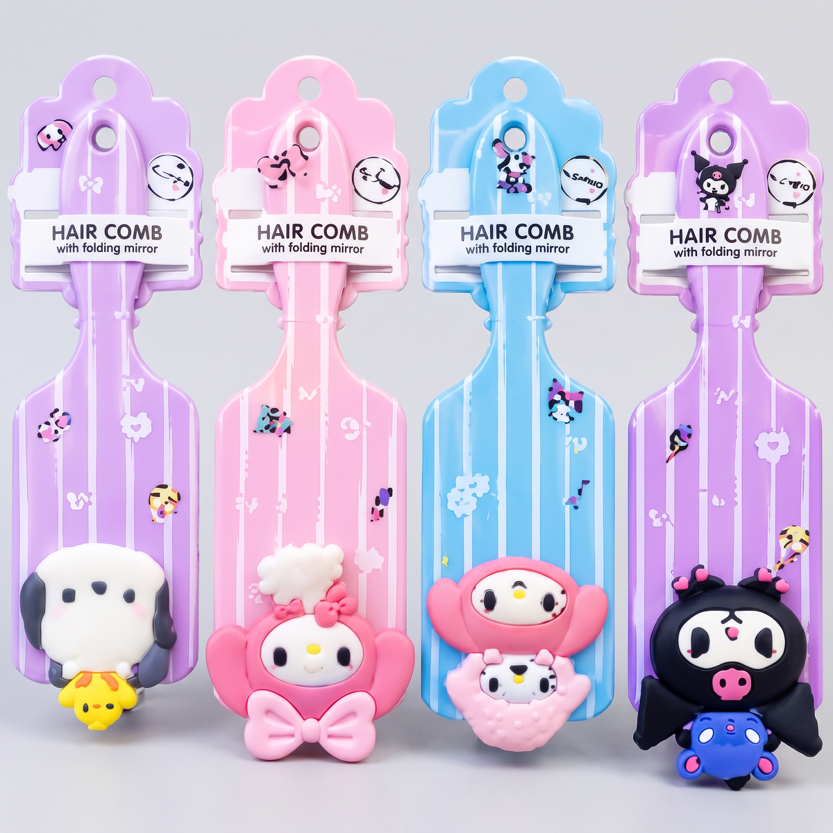 Cepillos de pelo con diseños de personajes Sanrio